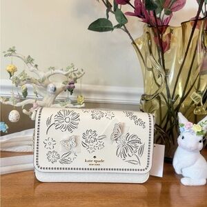 Kate Spade ButterflyMadison Perforated Willow Convertible Crossbody Shoulder Bag